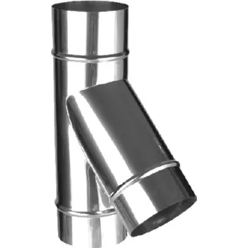 Komín Nerez T-kus 45 st. 130/1mm