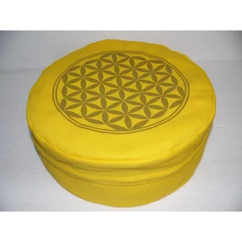 Dekorativní polštářek Květ života - Meditační polštář žlutý (Květ života - Meditační polštář žlutý)