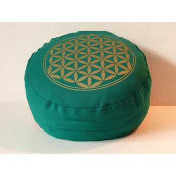 Dekorativní polštářek Květ života - Meditační polštář zelený (Květ života - Meditační polštář zelený)
