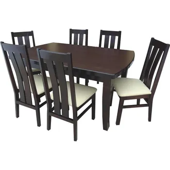 Jídelní stůl Rozkládací stůl S14 přírodní dýha 100 x 160 / 380 cm