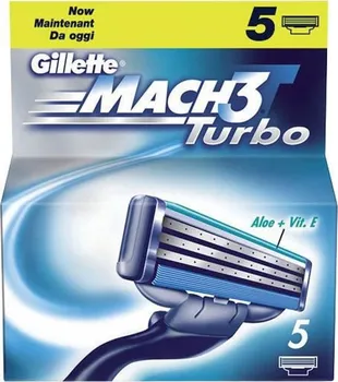 Gillette Mach 3 Turbo náhradní hlavice 5 ks