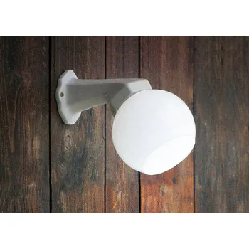 ALDO BERNARDI Porcelánové nástěnné koupelnové svítidlo retro Linea Quaranta Proveden: úhel sklonu 45° 40/B