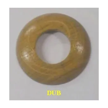 Krytka potrubí Dřevěná rozeta dub 3/4" - 28,5 mm - masiv (k podlaze a topení)