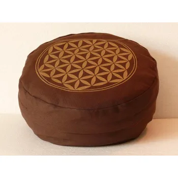 Dekorativní polštářek Květ života - Meditační polštář hnědý (Květ života - Meditační polštář hnědý)
