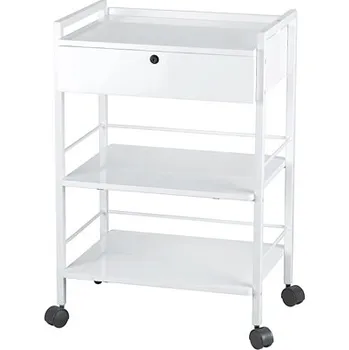 Kosmetický stolek na kolečkách Weelko EASY - 1 zásuvka, bílý (1019A) + dárek zdarma