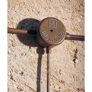 ALDO BERNARDI Nástěnná mosazná spojovací krabice kulatá Varianta: Mosaz 75