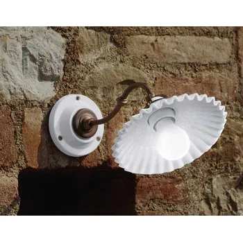 ALDO BERNARDI Porcelánová nástěnná lampa retro Linea Duse Proveden: Bílá 2120