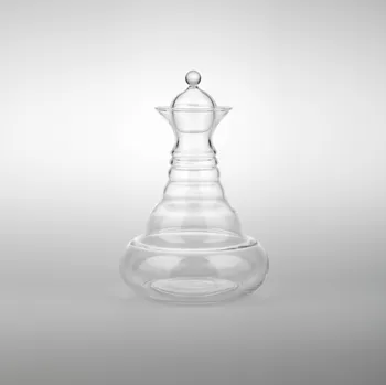 Karafa Alladin White 1,3 litru - "Květ života" Revitalizační karafa na vodu (Karafa Kvet zivota - s bílým symbolem "Květ života" Revitalizační karafa na vodu)