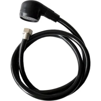 Vodovodní baterie Náhradní sprška s plastovou hadicí pro mycí box Detail - černá (DHSA-09) + dárek zdarma