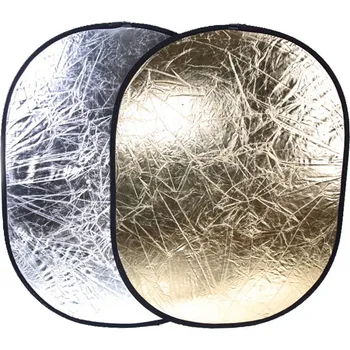 Fotoateliérová technika Odrazová deska, odrazná deska 100x150cm 2v1 zlatá/stříbrná (OD1015ZS)