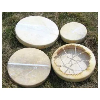 Jednotlivý buben Šamanský buben s paličkou - průměr 40 cm (Šamanský buben s paličkou - průměr 40 cm)