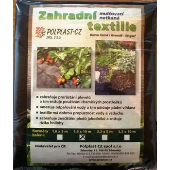 Mulčovací textilie AGRI Slatinice Agrikol Netkaná textílie černá 1,6 x 10 m