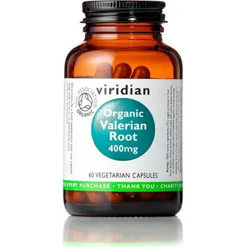 Přírodní produkt Viridian Organic Valerian Root 400 mg 60 cps.