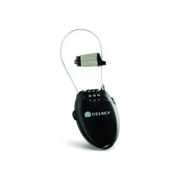 Delsey Paris Delsey bezpečnostní kabel 94531000 - černý