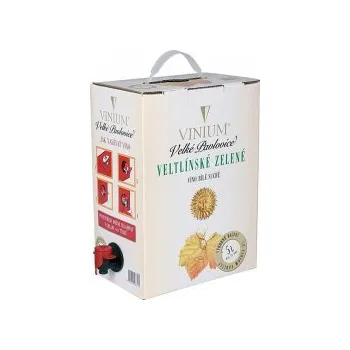 Víno VINIUM Velké Pavlovice Víno - BIB Veltlínské zelené 5,0 l Vinium