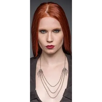 Náhrdelník Gotický náhrdelník s kostlivcovými hnáty stříbrný