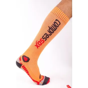 Pánské ponožky SPORT FUN kompresní podkolenky COMPRESSOX 35-38 oranžová