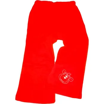 Betty Mode (ušito v ČR) Dívčí tepláky s opičkou 100% bavlna vel. 92 červené