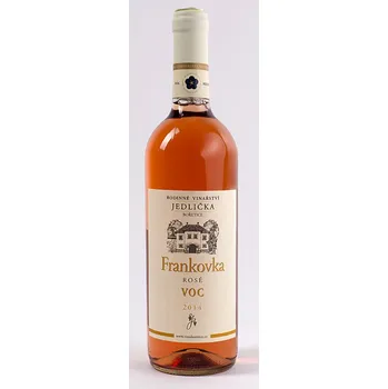 Víno Jedlička & Novák Rodinné vinařství Jedlička Bořetice Frankovka rosé 2014 VOC 0,75 L suché moravské růžové víno