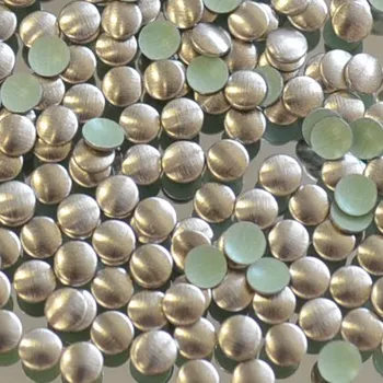 hot-fix kovové kameny na textil nažehlovací barva 08 bronz mat, vel. 2, 3, 4, 5mm, balení 100ks barva: kovový barva 08 bronz mat, velikost: velikost 2mm, bal: balení 100 kusů