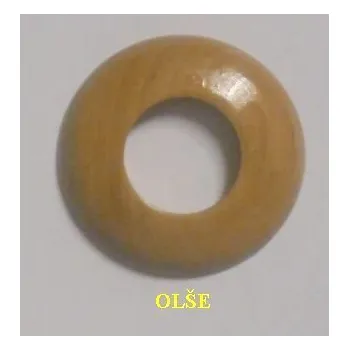 Krytka potrubí Dřevěná rozeta olše 3/8" - 18,5 mm - masiv (k podlaze a topení)