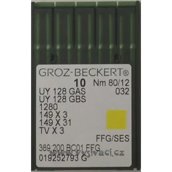 jehla UY128 80 SES Groz-Beckert, balení 10ks Jednotka: balení 10ks***SKLADEM 10 balení