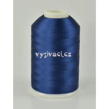 Nit vyšívací nitě modrá ROYAL C334 návin 5000 metrů viskóza návin: 1 kón návin 5000m