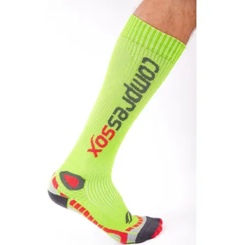 Pánské ponožky SPORT FUN kompresní podkolenky COMPRESSOX 35-38 zelená