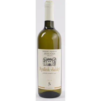 Víno Jedlička & Novák Rodinné vinařství Jedlička Bořetice Ryzlink vlašský 2014 jakostní 0,75 L suché moravské bílé víno
