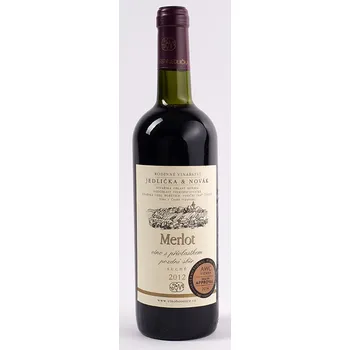 Víno Jedlička & Novák Rodinné vinařství Jedlička Bořetice Merlot 2012 pozdní sběr 0,75 L suché moravské červené víno