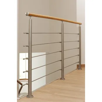 Zábradlí Set nerezového zábradlí - kotvení shora - malá patka - 150 cm Madlo: Nerez