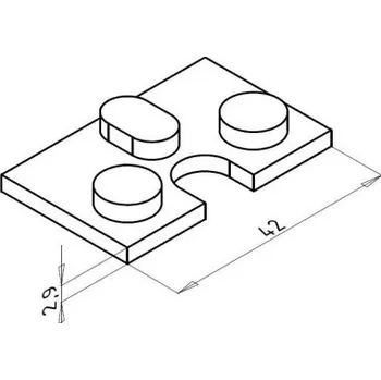 Zábradlí Těsnění do hranatého držáku na sklo Tloušťka skla: 8,76 mm