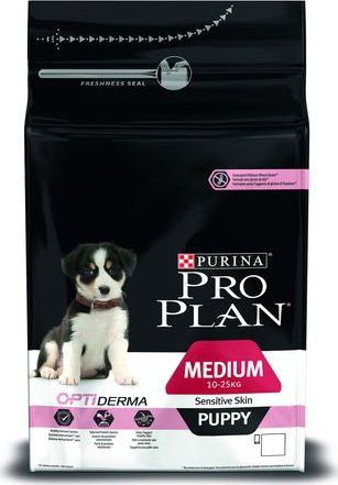 Purina Pro Plan Medium Puppy Sensitive Skin Optiderma 12 kg od 1 168 Kč ...