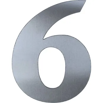 Kateon domovní číslo popisné nerez, č. 6