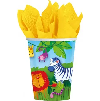 Party nádobí Amscan Kelímky Džungle 266 ml 8 ks