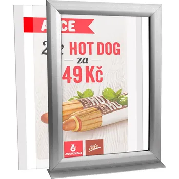 Kancelářský nábytek Oboustranný Slide-in rámeček A5 na výšku