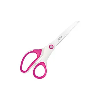 Kancelářské nůžky Nůžky kancelářské Leitz WOW titanové - 20,5 cm / bílo-růžová