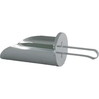 Obracečka Lopatka nerezová na mouku, objem 1,0 l (Nerezová lopatka na mouku)