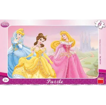 Dino Puzzle deskové Princezny 15 dílků Dino