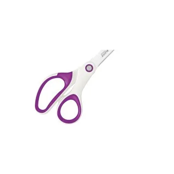 Kancelářské nůžky Nůžky kancelářské Leitz WOW titanové - 20,5 cm / bílo-fialová