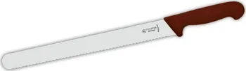 Kuchyňský nůž Giesser Messer GM-7705w31r uzenářský nůž vlnité ostří červený 31 cm