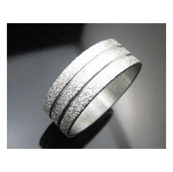 Prsten Blingstar Prsten SILVER STEEL z Nerez oceli - R684