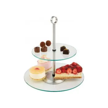 Etažér skleněný 20-25 cm (Etažér skleněný 20-25 cm)