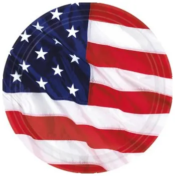 Party nádobí Amscan Talíře USA 26,6 cm 8 ks