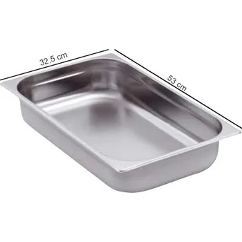 Plech na pečení Objem#-#21-25l|-|Výška#-#150mm|-|Rozměr#-#1/1 Tomgast, Gastronádoba GN 1/1, výška 150 mm, nerez, Tomgast VL-11150