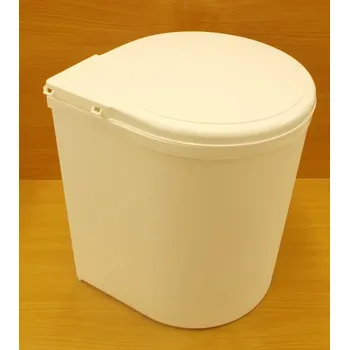 Odpadkový koš Koš plastový kulatý 13 litrů , bílý