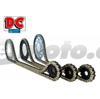 Řetězová sada pro motocykl Kawasaki Z 750 2004-2008 řetězová sada DC 520 O-kroužek zlatý