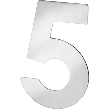Domovní cedule Domovní číslo ACT "5" nerez (Výška číslice :12 cm)
