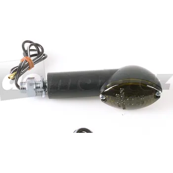 Osvětlení pro motocykl Moto miniblinkr CAT EYE - černý prodloužený - kouřové sklo