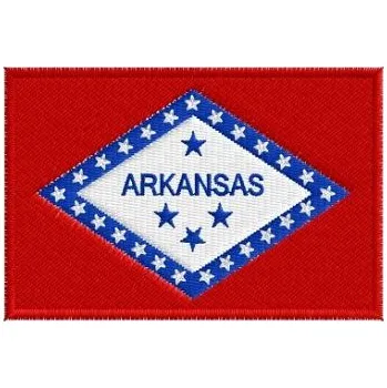 Nášivka Pelisport Nášivka Arkansas vlajka 6 x 4 cm